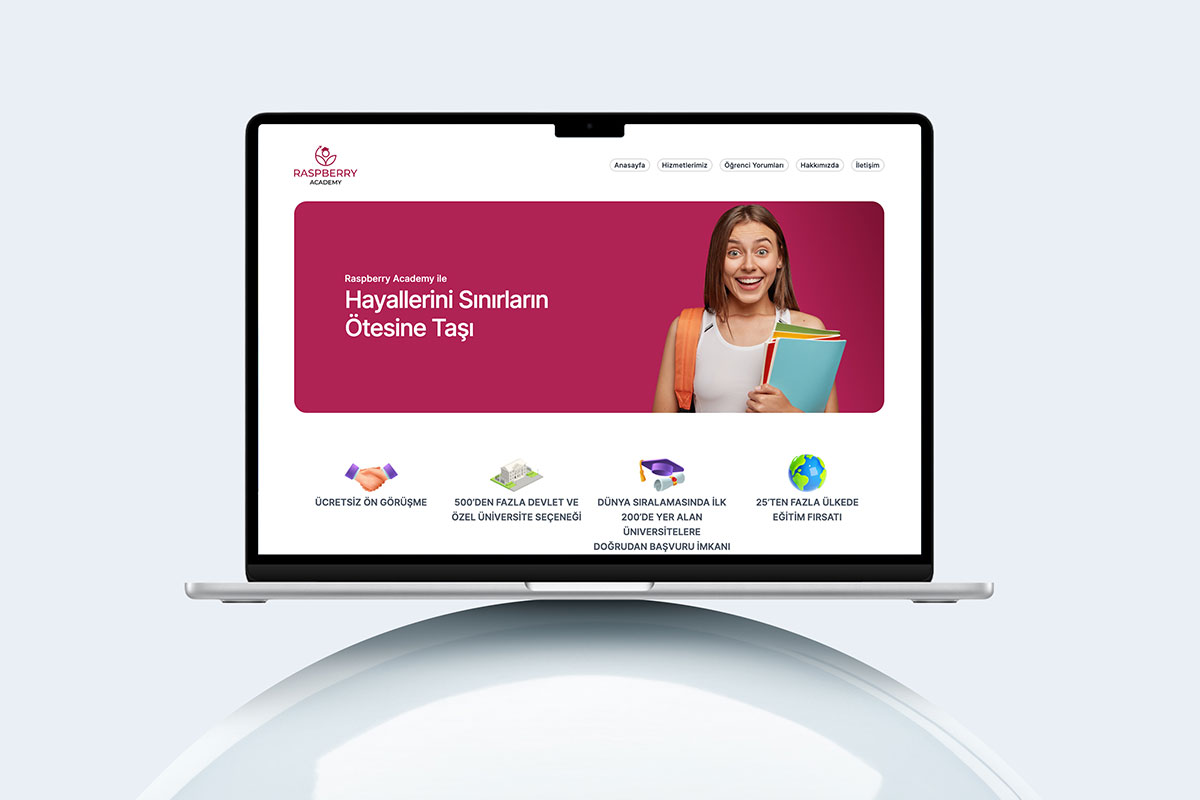 Raspberry Academy Website Design