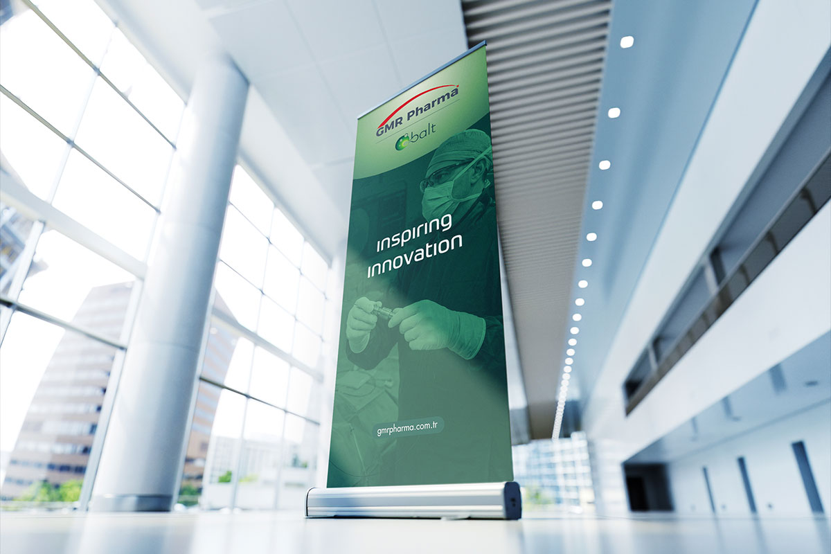 GMR Pharma & Balt Trade Show Roll-Up Design